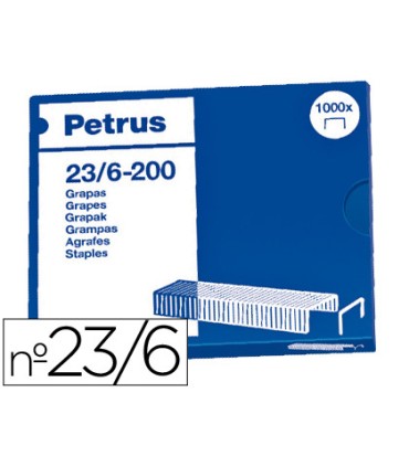 Grapas petrus nº 23 6 caja de 1000 unidades